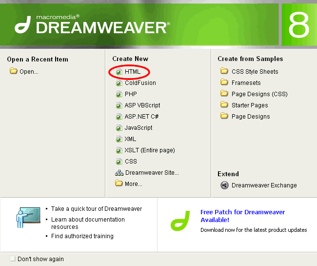 Dreamweaver